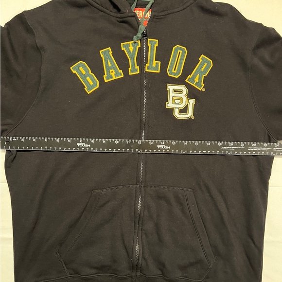 Baylor University Deep Black Zip-Up Hoodie XL - Picture 6 of 7